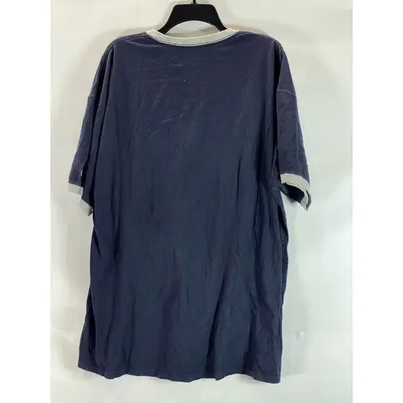 CHAMPION Men's Navy Authentic Crewneck Short Sleeve Sportswear T-Shirt SZ 2XL - Picture 2 of 11